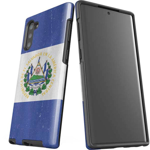 El Salvador Flag Distressed Galaxy Note 10 Pro Case