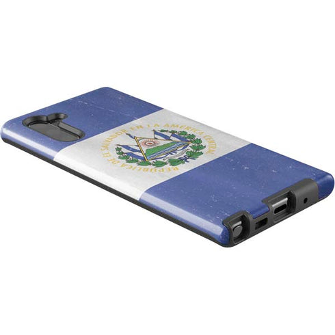 El Salvador Flag Distressed Galaxy Note 10 Pro Case