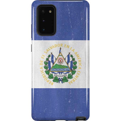 El Salvador Flag Distressed Galaxy Note20 5G Pro Case
