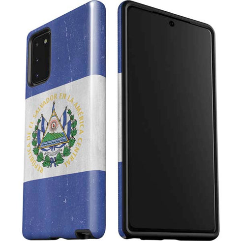 El Salvador Flag Distressed Galaxy Note20 5G Pro Case