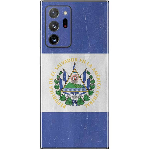 El Salvador Flag Distressed Galaxy Note20 Ultra 5G Skin