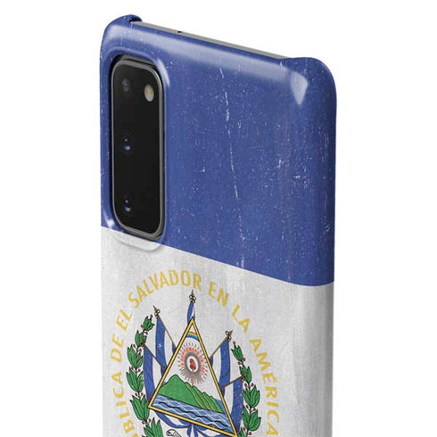 El Salvador Flag Distressed Galaxy S20 Lite Case