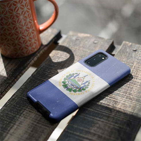 El Salvador Flag Distressed Galaxy S20 Pro Case