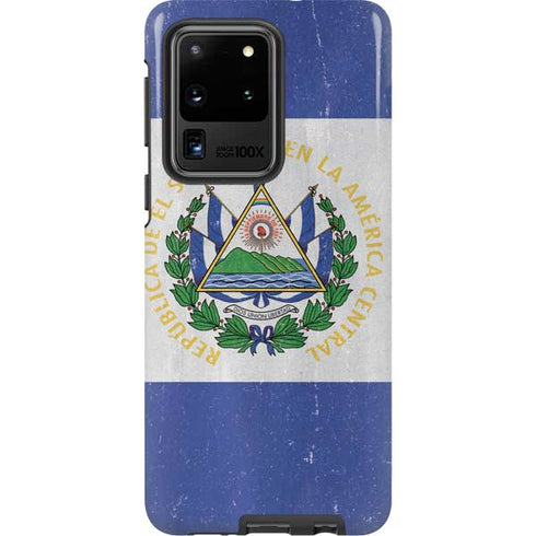 El Salvador Flag Distressed Galaxy S20 Ultra 5G Pro Case