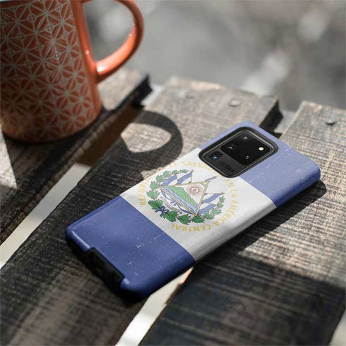 El Salvador Flag Distressed Galaxy S20 Ultra 5G Pro Case