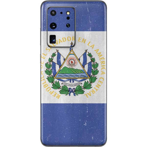 El Salvador Flag Distressed Galaxy S20 Ultra 5G Skin