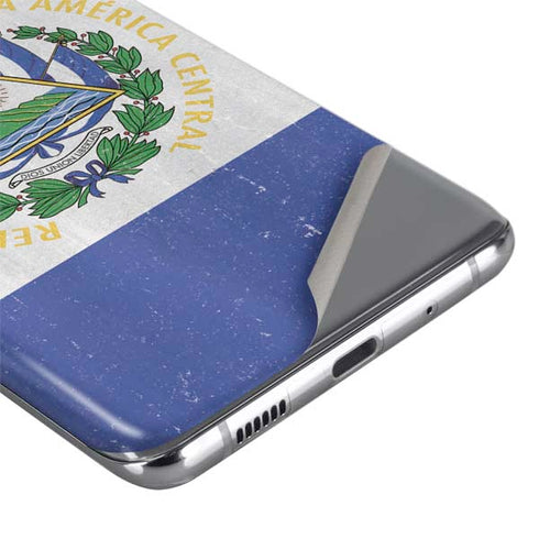 El Salvador Flag Distressed Galaxy S20 Ultra 5G Skin