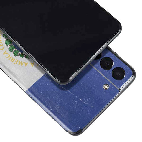 El Salvador Flag Distressed Galaxy S21 5G Skin