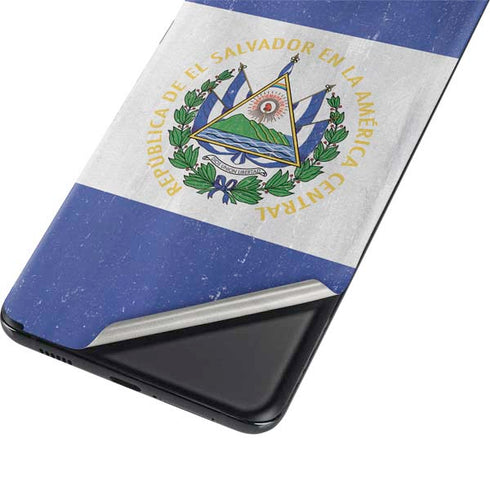 El Salvador Flag Distressed Galaxy S21 5G Skin