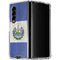 El Salvador Flag Distressed Galaxy Z Fold4 5G Clear Case
