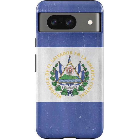 El Salvador Flag Distressed Google Pixel 8 Impact Case
