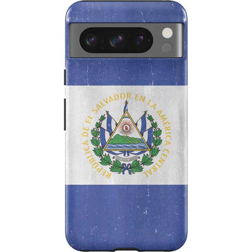 El Salvador Flag Distressed Google Pixel 8 Pro Impact Case