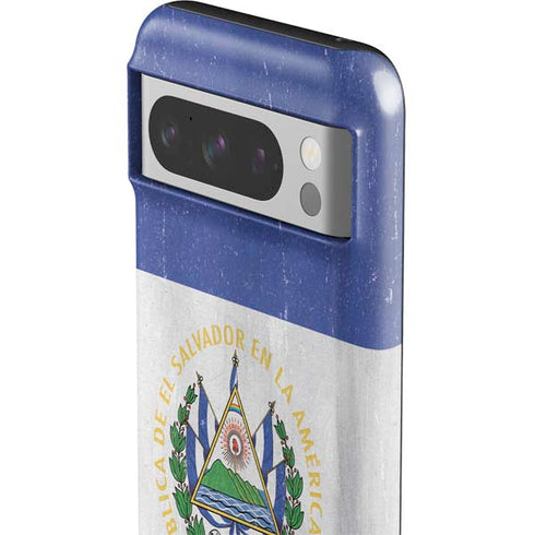 El Salvador Flag Distressed Google Pixel 8 Pro Impact Case