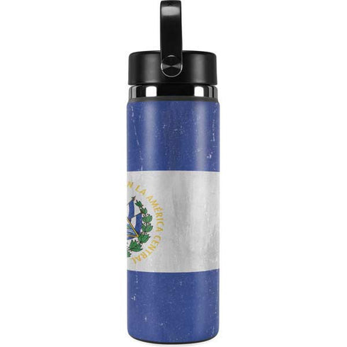 El Salvador Flag Distressed Hydro Flask 20oz Wide Mouth Skin