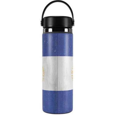 El Salvador Flag Distressed Hydro Flask 20oz Wide Mouth Skin