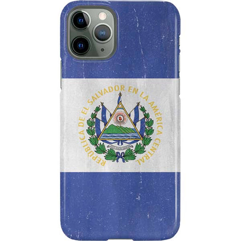 El Salvador Flag Distressed iPhone 11 Pro Lite Case