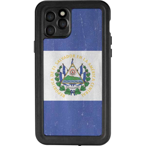 El Salvador Flag Distressed iPhone 11 Pro Waterproof Case