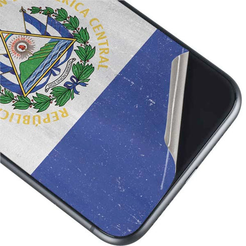 El Salvador Flag Distressed iPhone 11 Skin