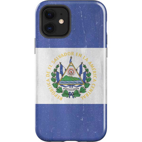 El Salvador Flag Distressed iPhone 12 Impact Case