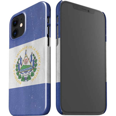 El Salvador Flag Distressed iPhone 12 Mini Lite Case