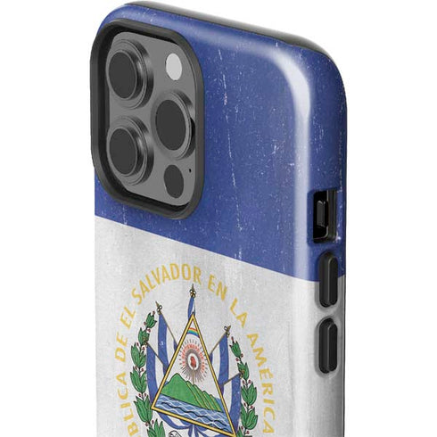 El Salvador Flag Distressed iPhone 13 Pro Max Impact Case