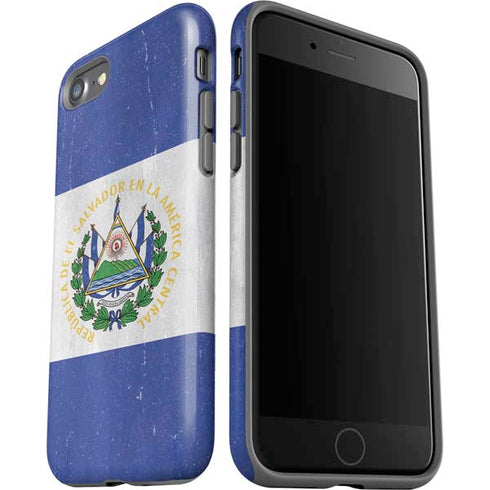 El Salvador Flag Distressed iPhone SE (2nd & 3rd Gen) Pro Case
