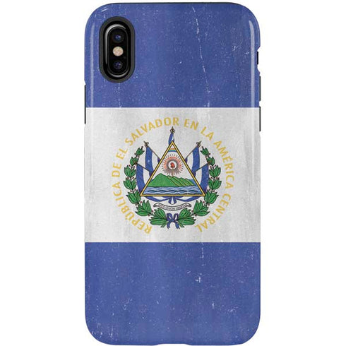 El Salvador Flag Distressed iPhone XS Pro Case