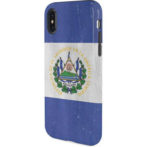 El Salvador Flag Distressed iPhone XS Pro Case