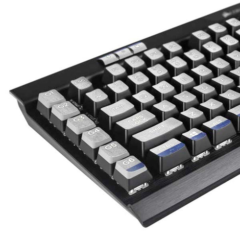 El Salvador Flag Distressed K95 RGB PLATINUM Mechanical Gaming Keyboard Skin
