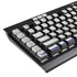 El Salvador Flag Distressed K95 RGB PLATINUM Mechanical Gaming Keyboard Skin