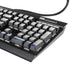 El Salvador Flag Distressed K95 RGB PLATINUM Mechanical Gaming Keyboard Skin