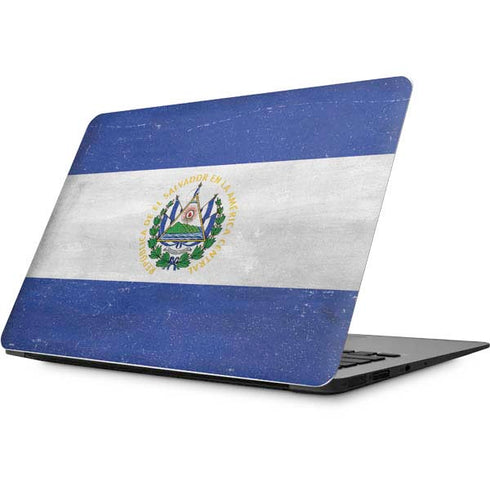 El Salvador Flag Distressed Apple MacBook Skin