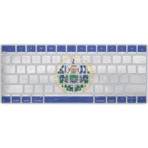 El Salvador Flag Distressed Magic Keyboard Skin