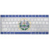 El Salvador Flag Distressed Magic Keyboard Skin