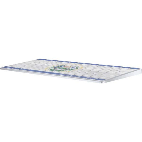 El Salvador Flag Distressed Magic Keyboard Skin