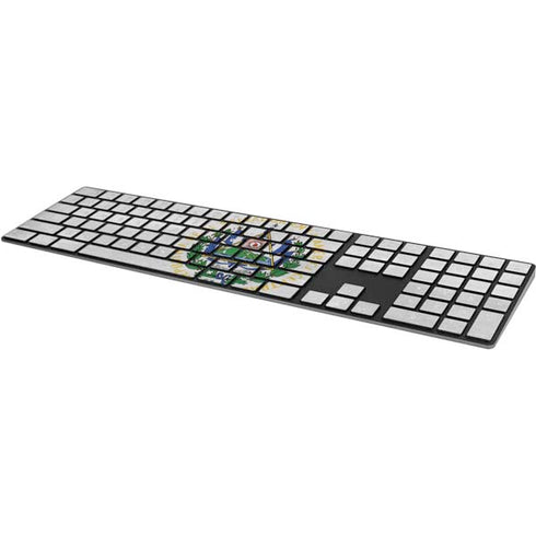 El Salvador Flag Distressed Magic Keyboard with Numeric Keypad Skin