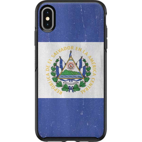 El Salvador Flag Distressed Otterbox Symmetry iPhone Skin