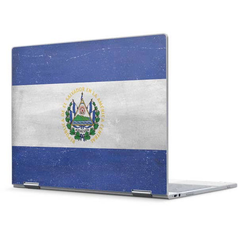 El Salvador Flag Distressed Pixelbook Skin