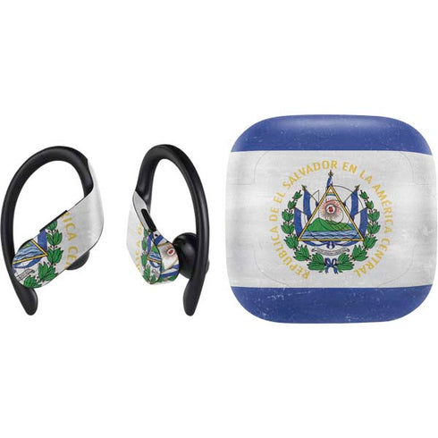 El Salvador Flag Distressed PowerBeats Pro Skin