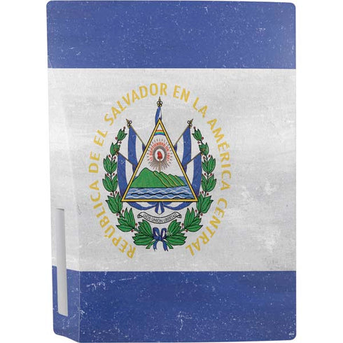 El Salvador Flag Distressed PS5 Bundle Skin