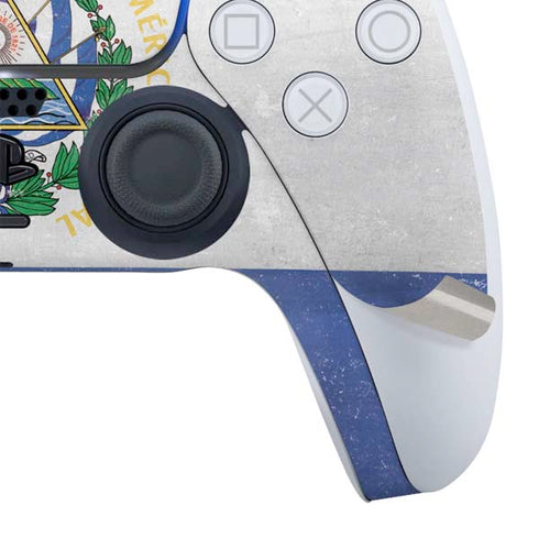 El Salvador Flag Distressed PS5 Slim Digital Edition Bundle Skin