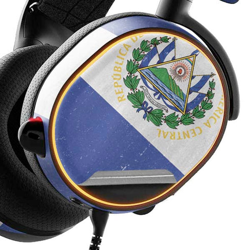 El Salvador Flag Distressed SteelSeries Arctis 5 Skin