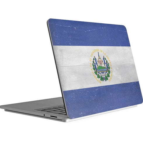 El Salvador Flag Distressed Surface Laptop Studio Skin