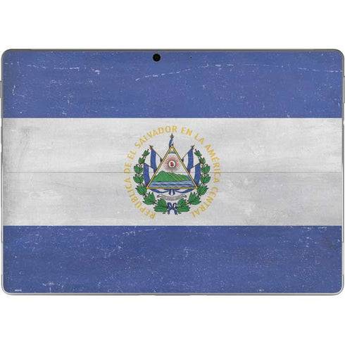 El Salvador Flag Distressed Surface Pro 8 Skin