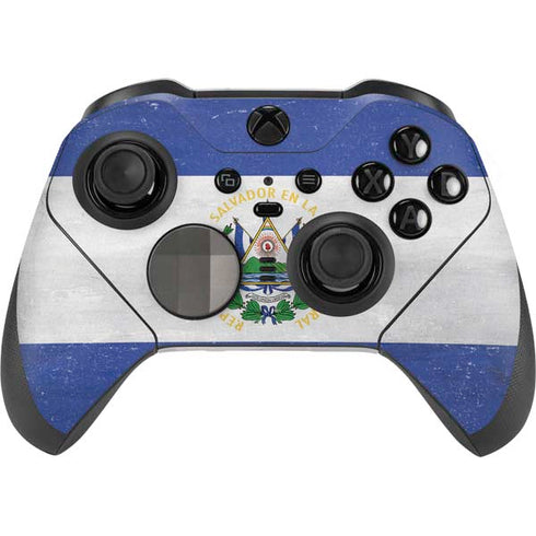 El Salvador Flag Distressed Xbox Elite Wireless Controller Series 2 Skin
