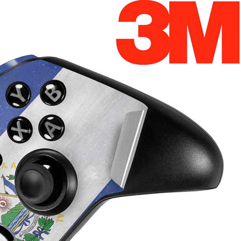 El Salvador Flag Distressed Xbox One Elite Controller Skin