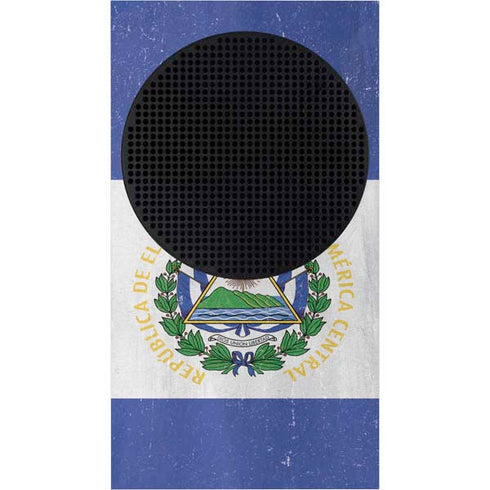 El Salvador Flag Distressed Xbox Series S Console Skin