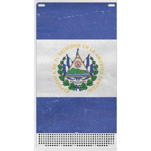 El Salvador Flag Distressed Xbox Series S Console Skin