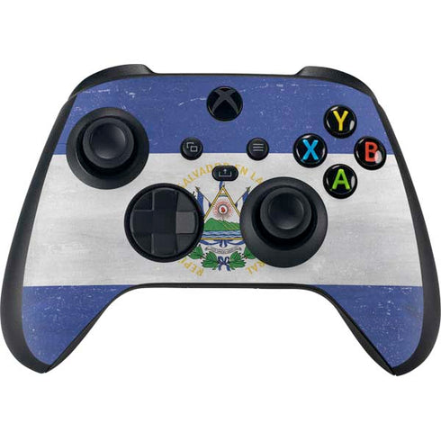 El Salvador Flag Distressed Xbox Series X Bundle Skin