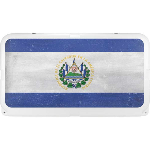 El Salvador Flag Distressed YETI Tundra 75 Hard Cooler Skin